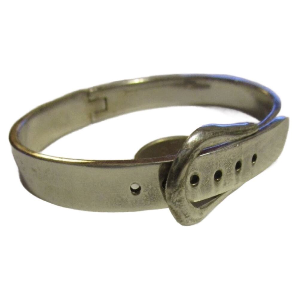 Taxco 925 Sterling Silver Hinged Belt Buckle Bracelet Adj